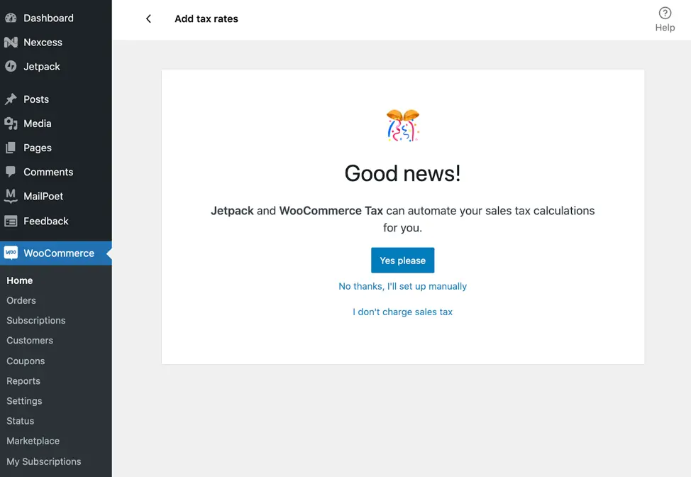 خيارات الدفع والضرائب 